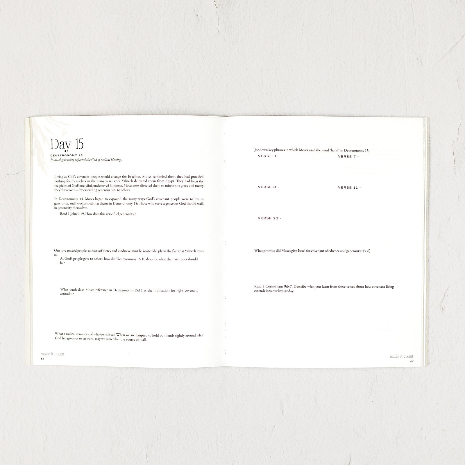 Make It Count: A Study of the Book of Deuteronomy