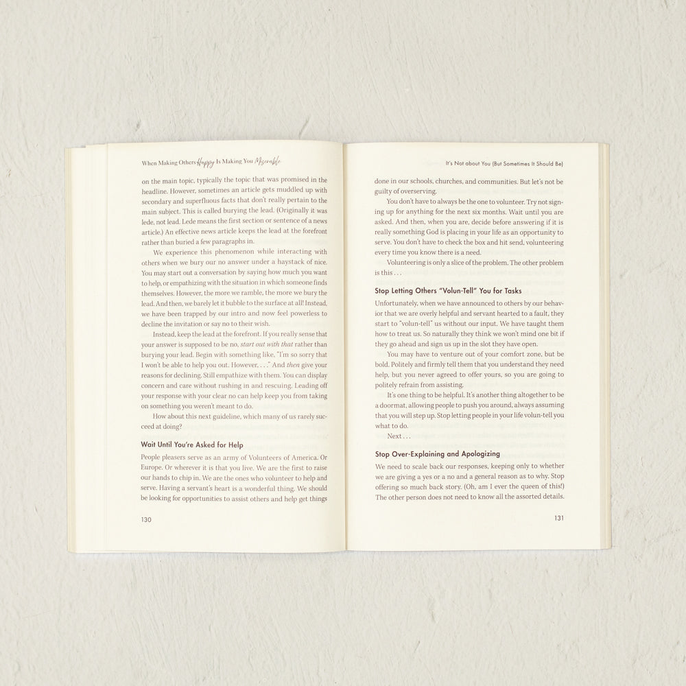 When Making Others Happy is Making You Miserable