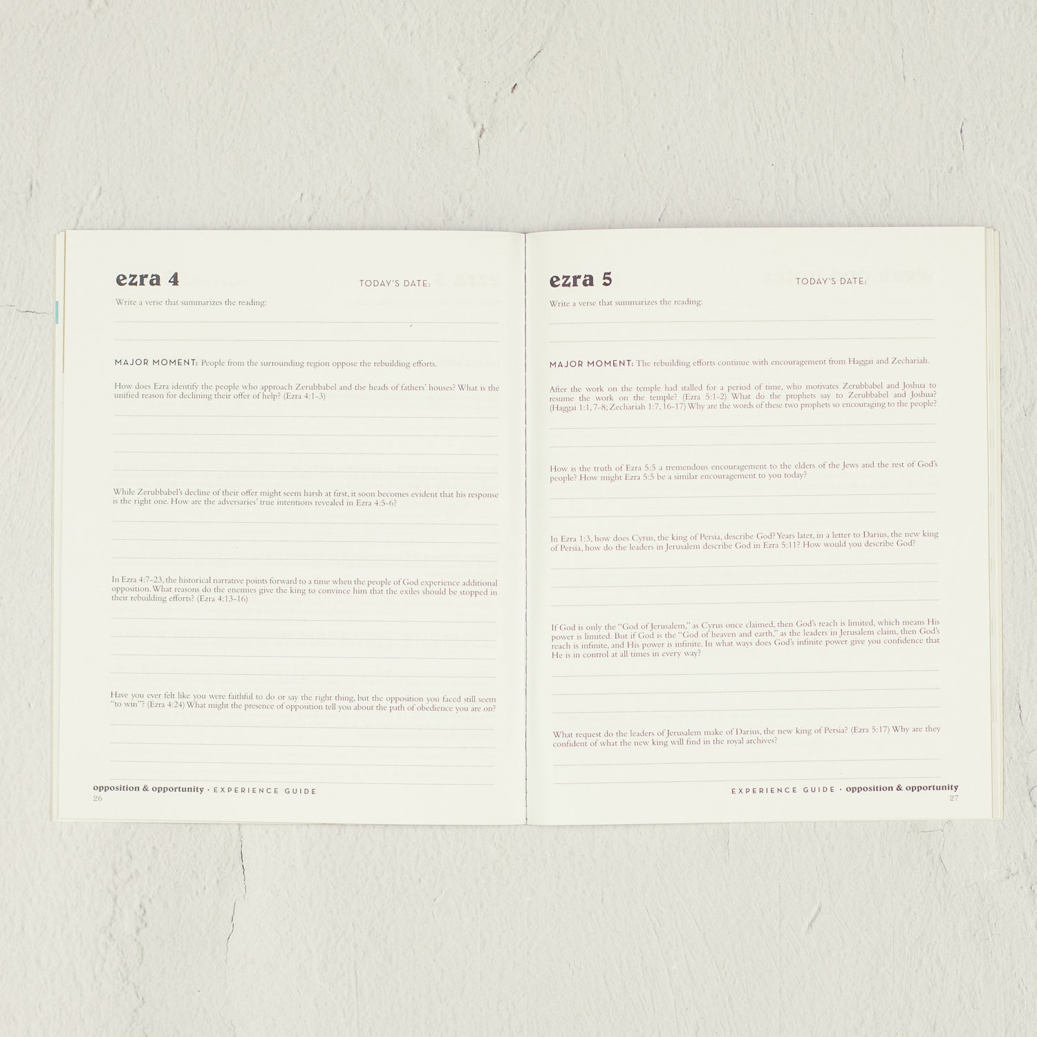 Opposition & Opportunity Experience Guide