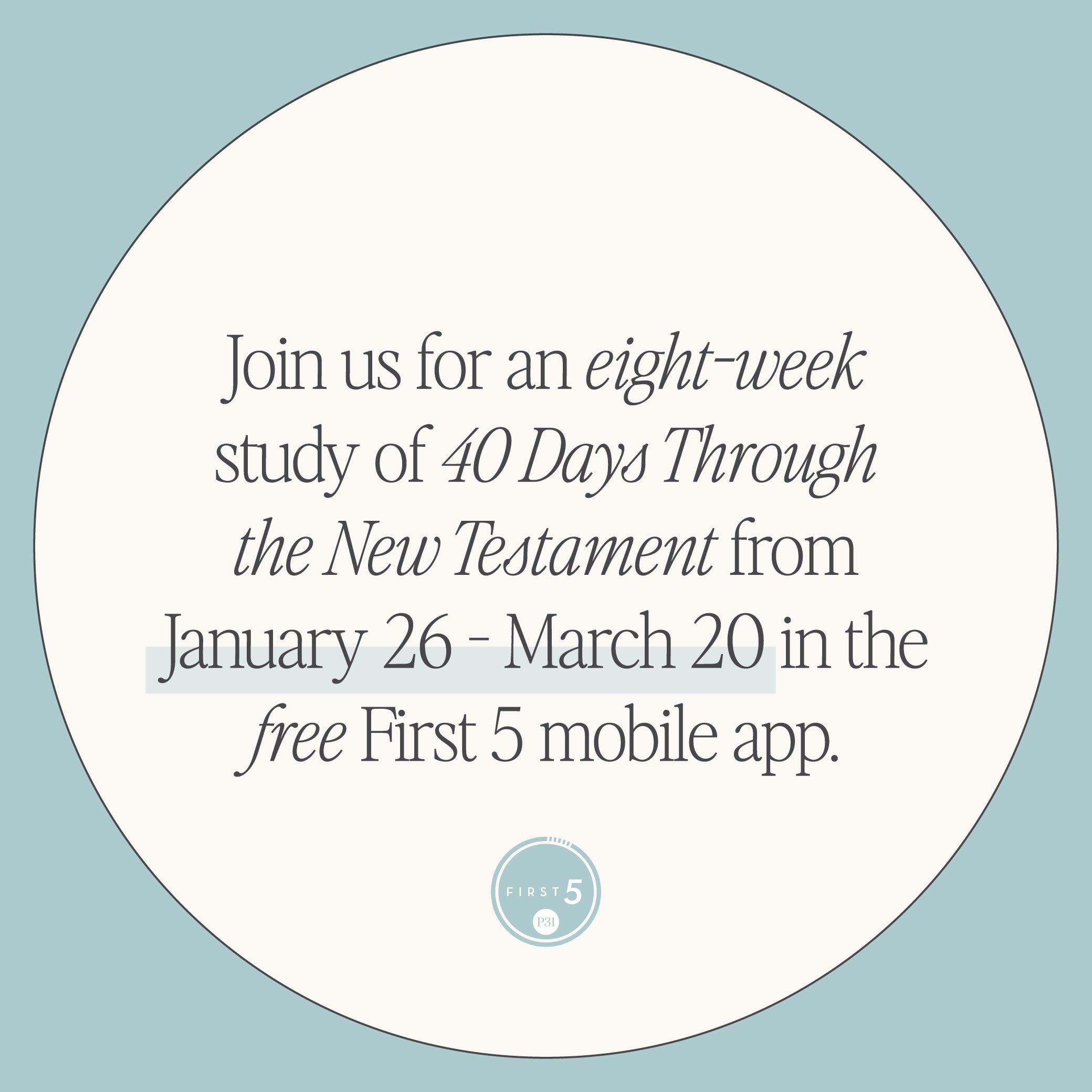 40 Days Through the New Testament (Digital Version)
