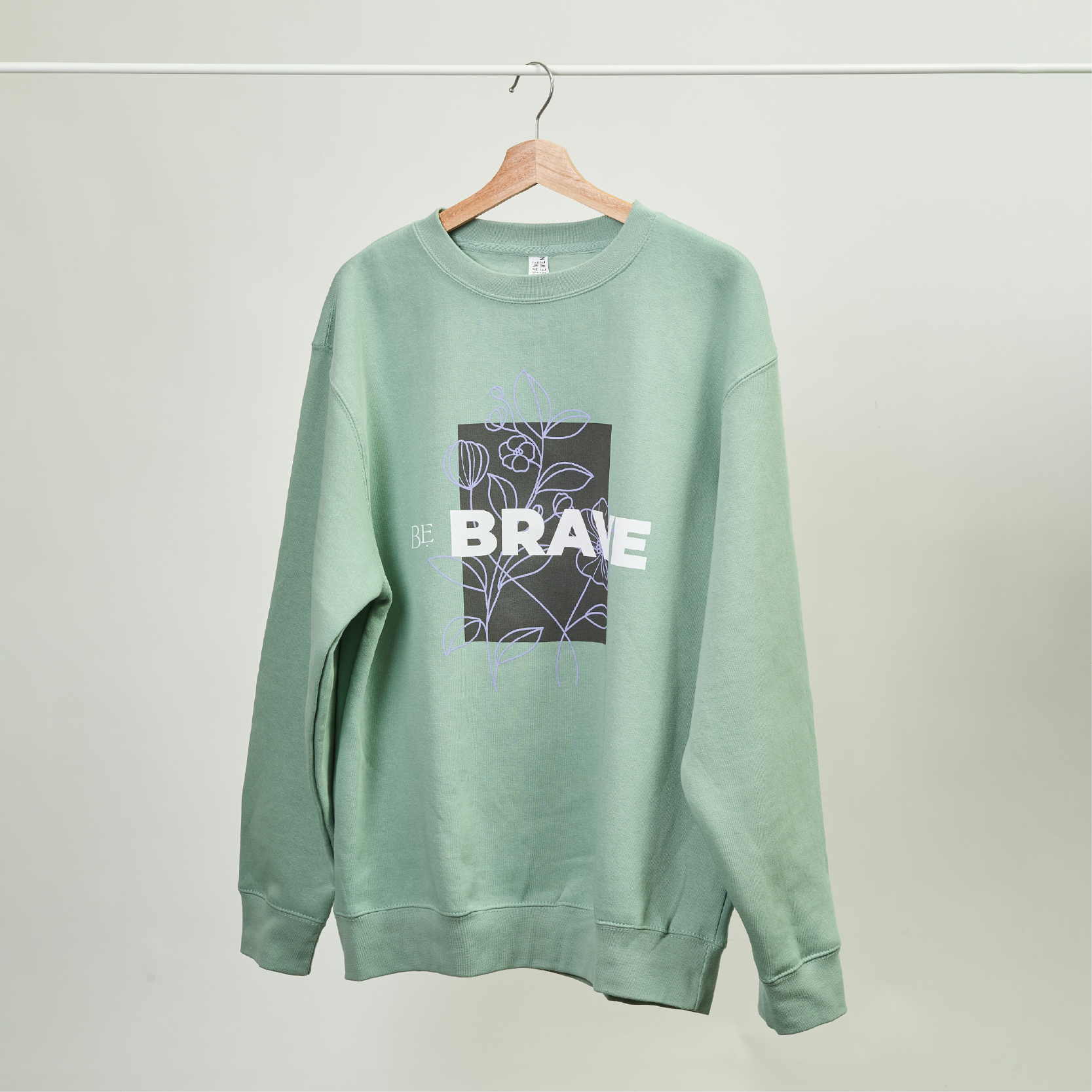 "Be Brave" Sweatshirt (Seafoam)