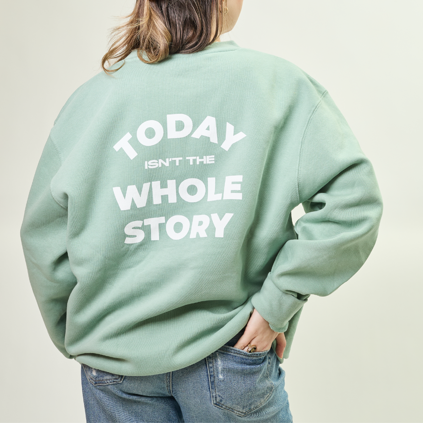 "Be Brave" Sweatshirt (Seafoam)