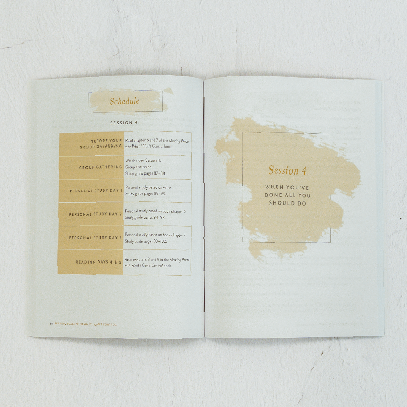 Making Peace with What I Can't Control Bible Study Guide + Streaming Video